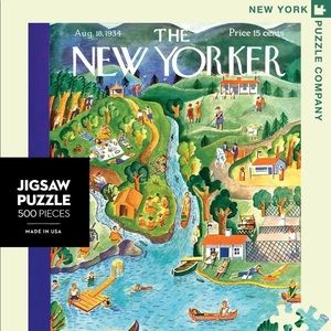 The New Yorker 500 Piece Jigsaw Puzzle Summer Vacation Cover by Ilonka Karasz